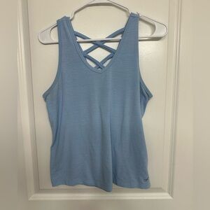 Freely Blue Crisscross Back Active Tank Top Women’s XS Yoga Gym